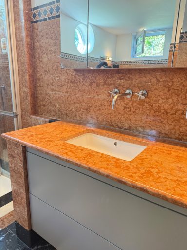 Polierte Marmorplatte Rosa Verona